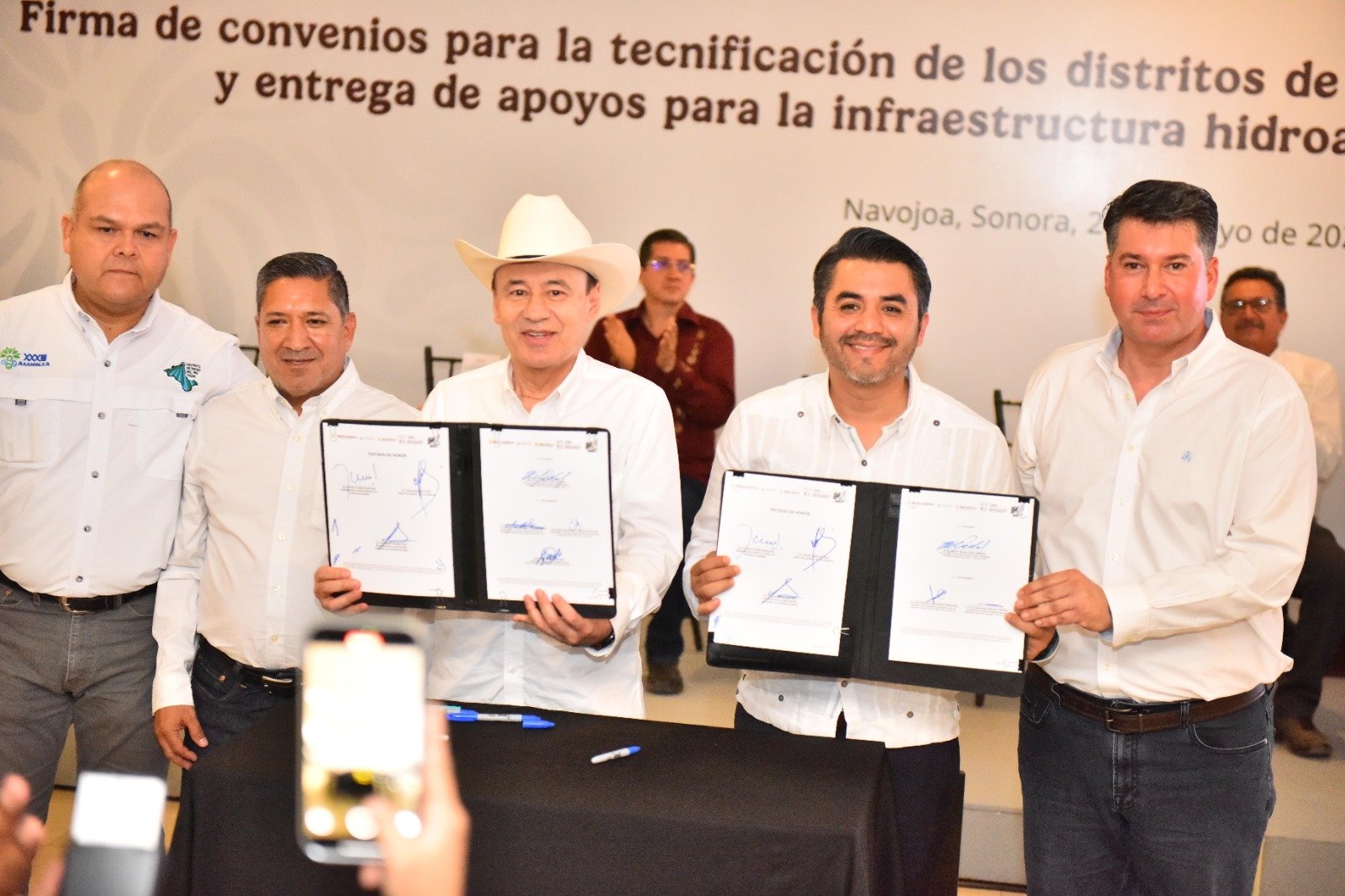 “Es un día histórico para el campo en Sonora”: Durazo a productores en entrega de apoyos para tecnificación de infraestructura hidroagrícola en valles