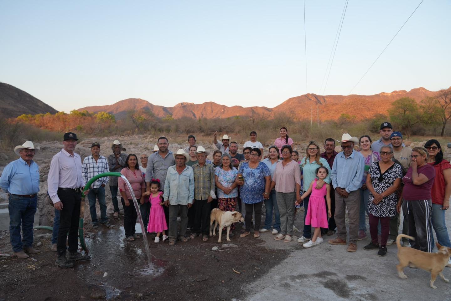Con voluntad, surge el agua