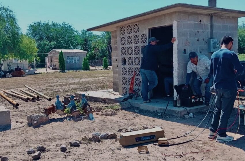 Instala OOMAPASH nueva bomba de agua en la comunidad de Jambiolabampo