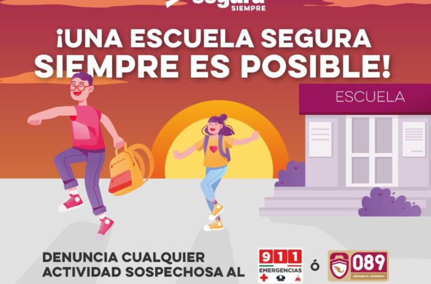 Gobierno de Sonora convoca a ciudadanía reportar al 9-1-1 situaciones sospechosas en planteles educativos