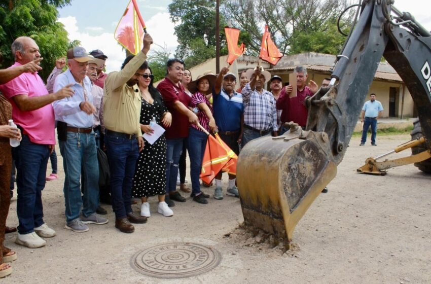 Inicia ampliación y rehabilitación de drenaje sanitario en comisaría de San Pedro