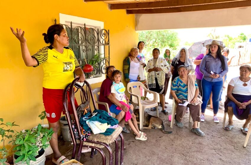 DIF Etchojoa realiza levantamiento en 70 familias afectadas por las recientes lluvias en comunidades rurales ⛈