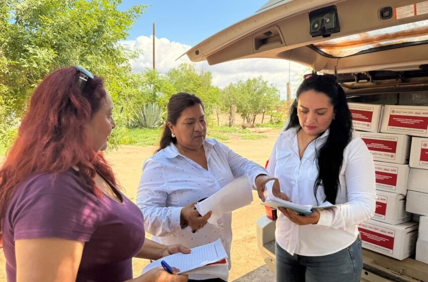 DIF Etchojoa continúa entregando canastas alimentarias a familias afectadas por las lluvias