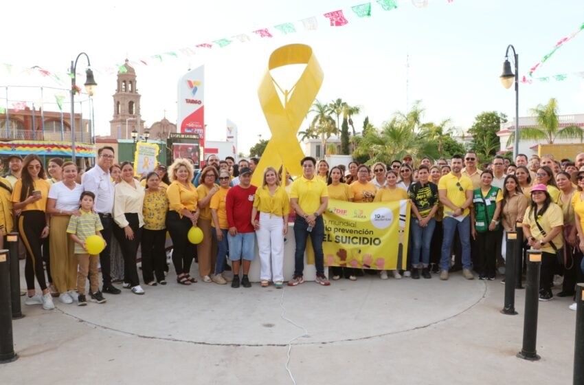 Marchan navojoenses como promotores de esperanza en Día Mundial para la Prevención del Suicidio