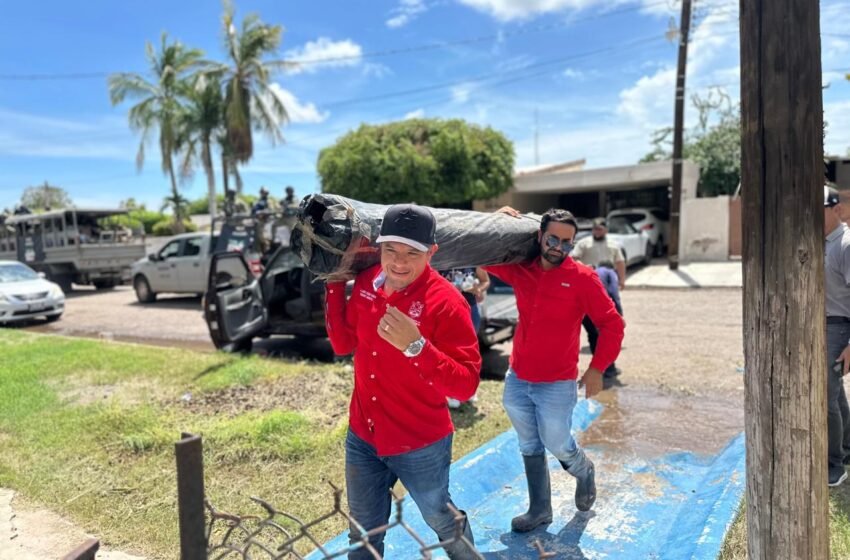 DIF Huatabampo brinda apoyo a familias afectadas por la Tormenta Tropical Lorena