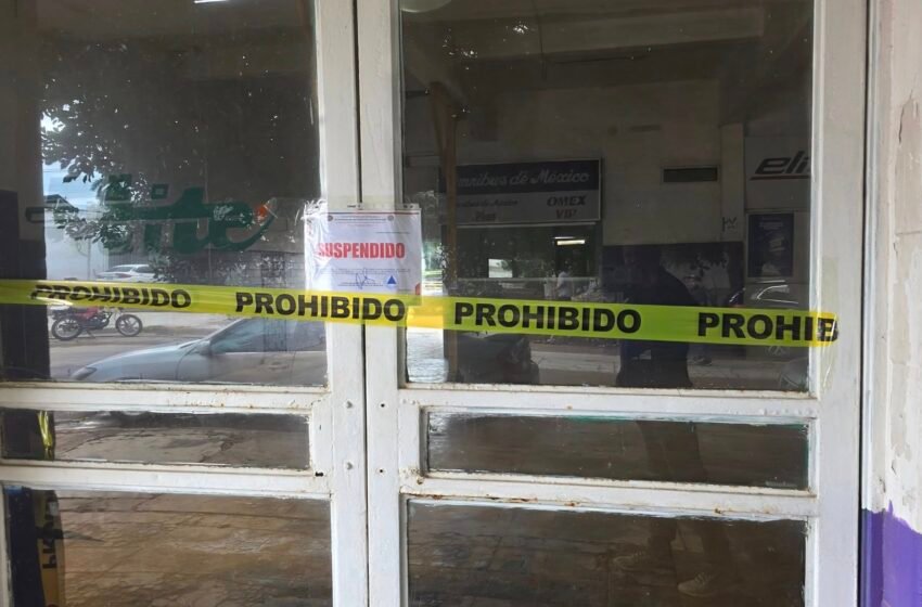 Clausuran Central Camionera de Navojoa por riesgo de colapso