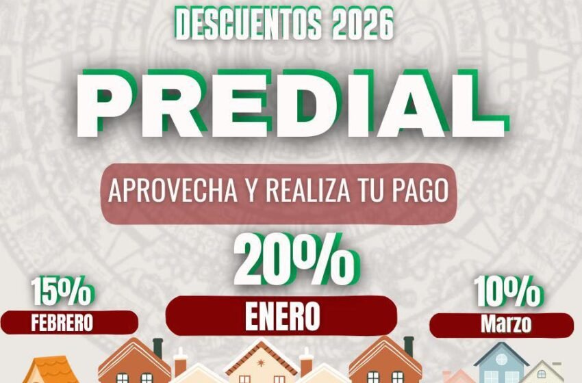 ALAMOS OFRECE DESCUENTOS EN PREDIAL 2026