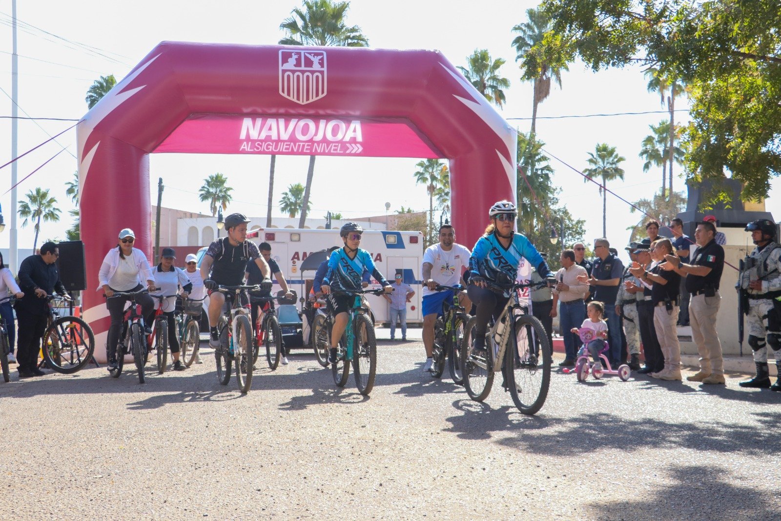 NAVOJOA PEDALEA POR LA PAZ EN JORNADA FAMILIAR